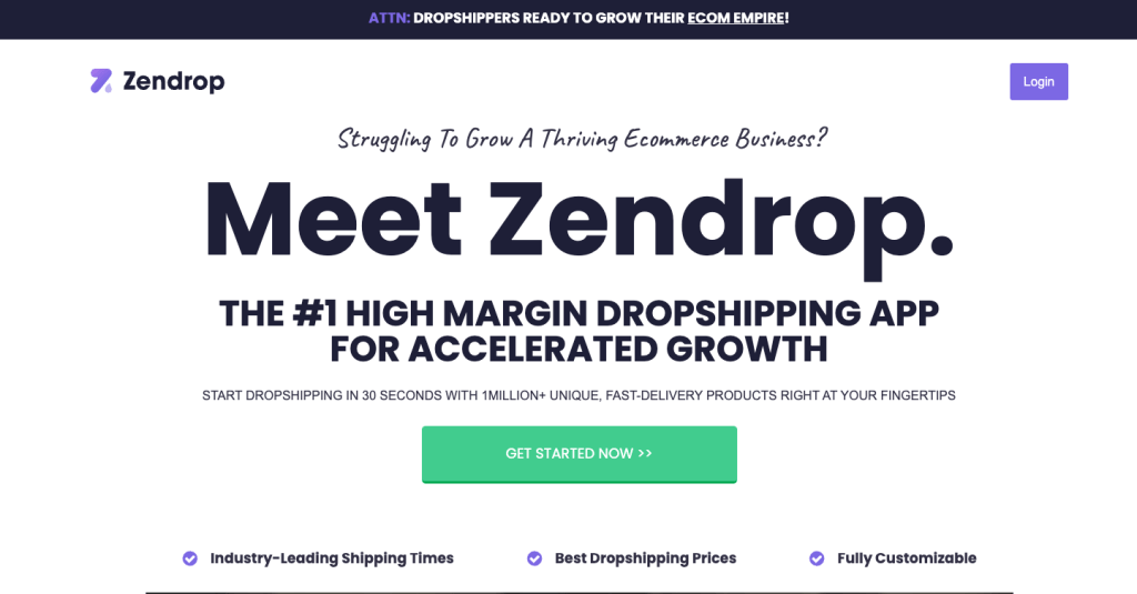 Zendrop dropshipping app